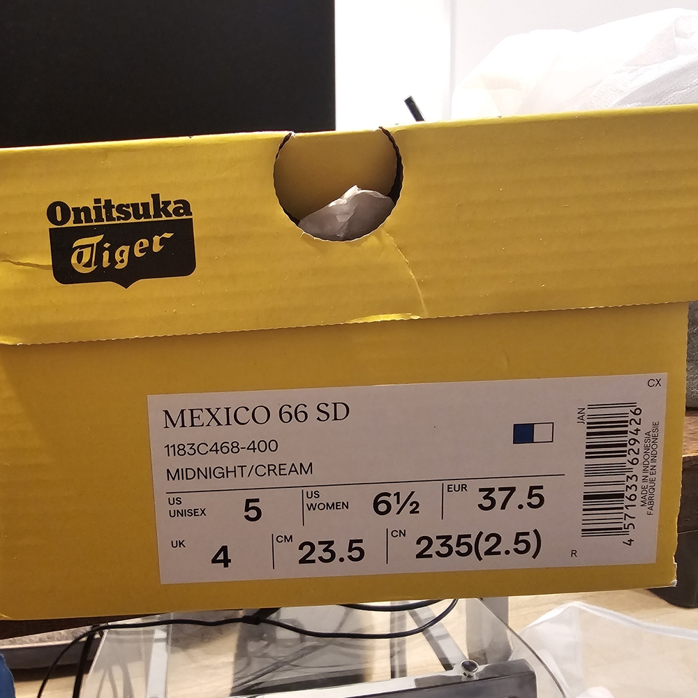Onitsuka Tiger Mexico 66 SD - US W 6.5 / JP 23.5 / EU 37.5 - Midnight/Cream - Picture 14 of 14